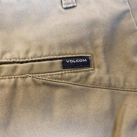 Volcom Mens Khaki Pants Size 31 Straight-Leg Cotton & Polyester Blend - Picture 13 of 16